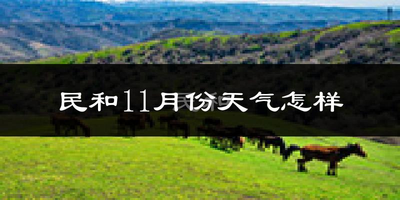 民和11月份天气怎样?民和十一月冷不冷?