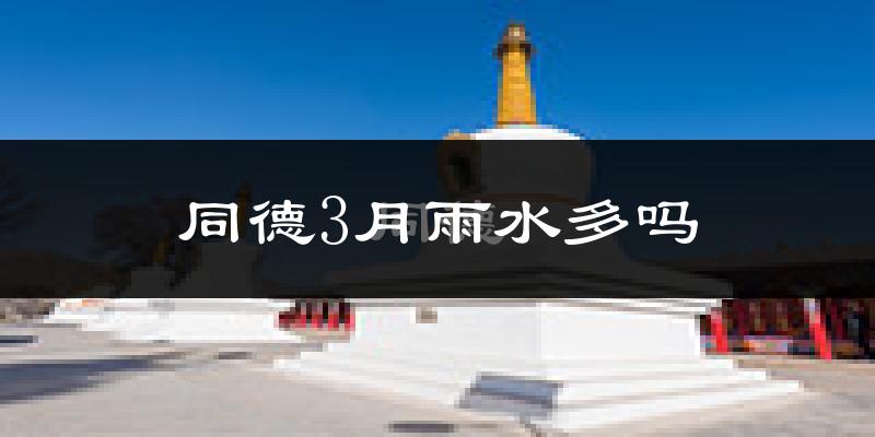 同德3月雨水多吗?